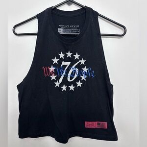 Women’s Grunt Style Black Crop Tank Top